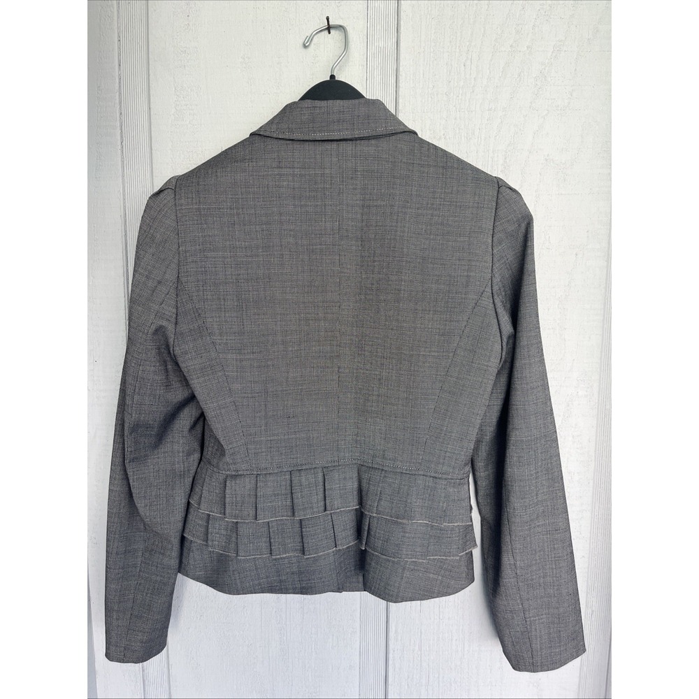 Tahari Arthur S. Levine Women's Petite Blazer Jacket Grey Size 4 Petite EUC - Picture 4 of 8